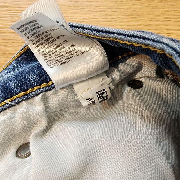 American Eagle Jeans Men 30x32 Blue Next Level Stretch Distress Denim Slim Pants - Picture 11 of 15